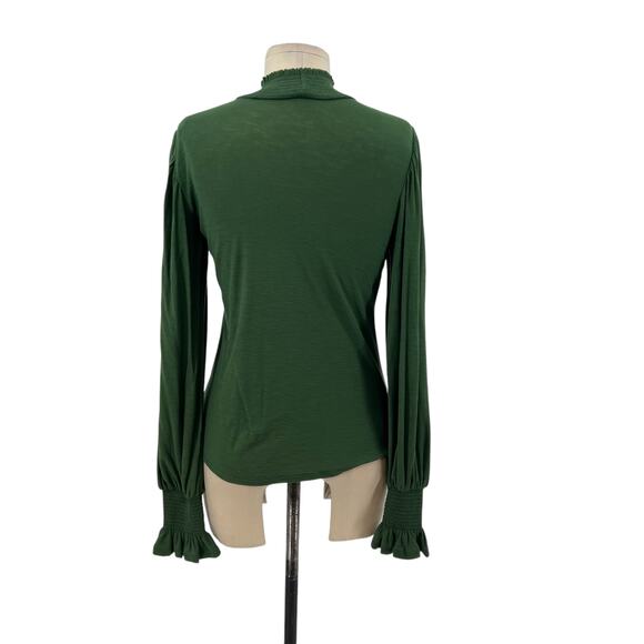 Nation LTD Violet Prim And Proper Top Tee Blouse Pima Cotton Green Size XS - Picture 8 of 10